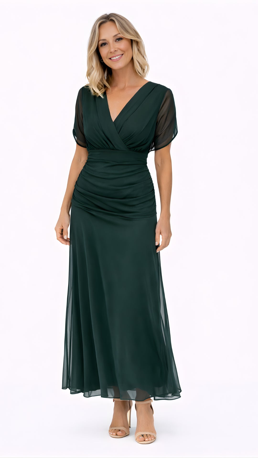 Juliette | Robe Maxi de Fête Élégante à Col V