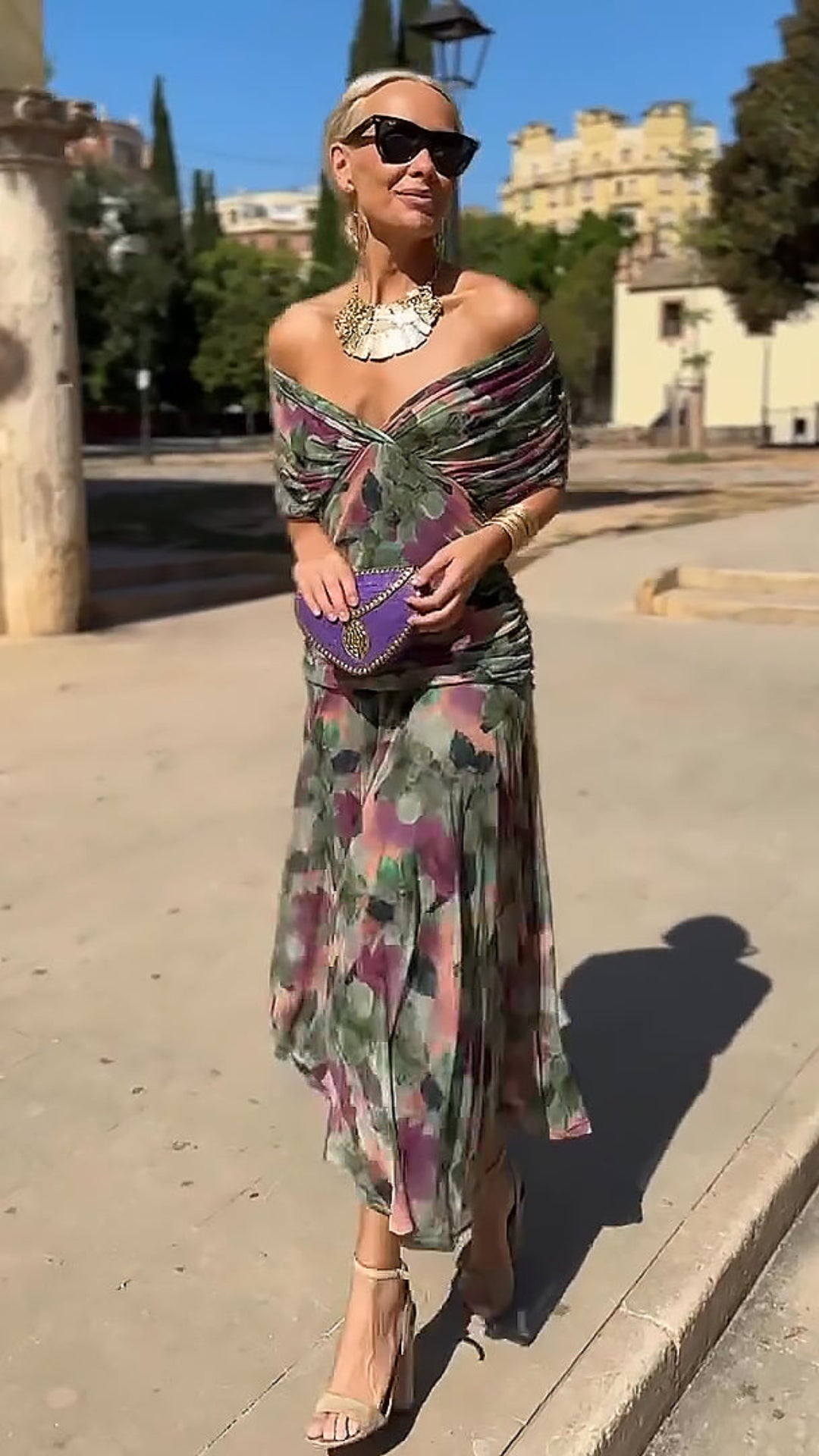 Juliette | Robe Maxi de Fête Élégante à Col V