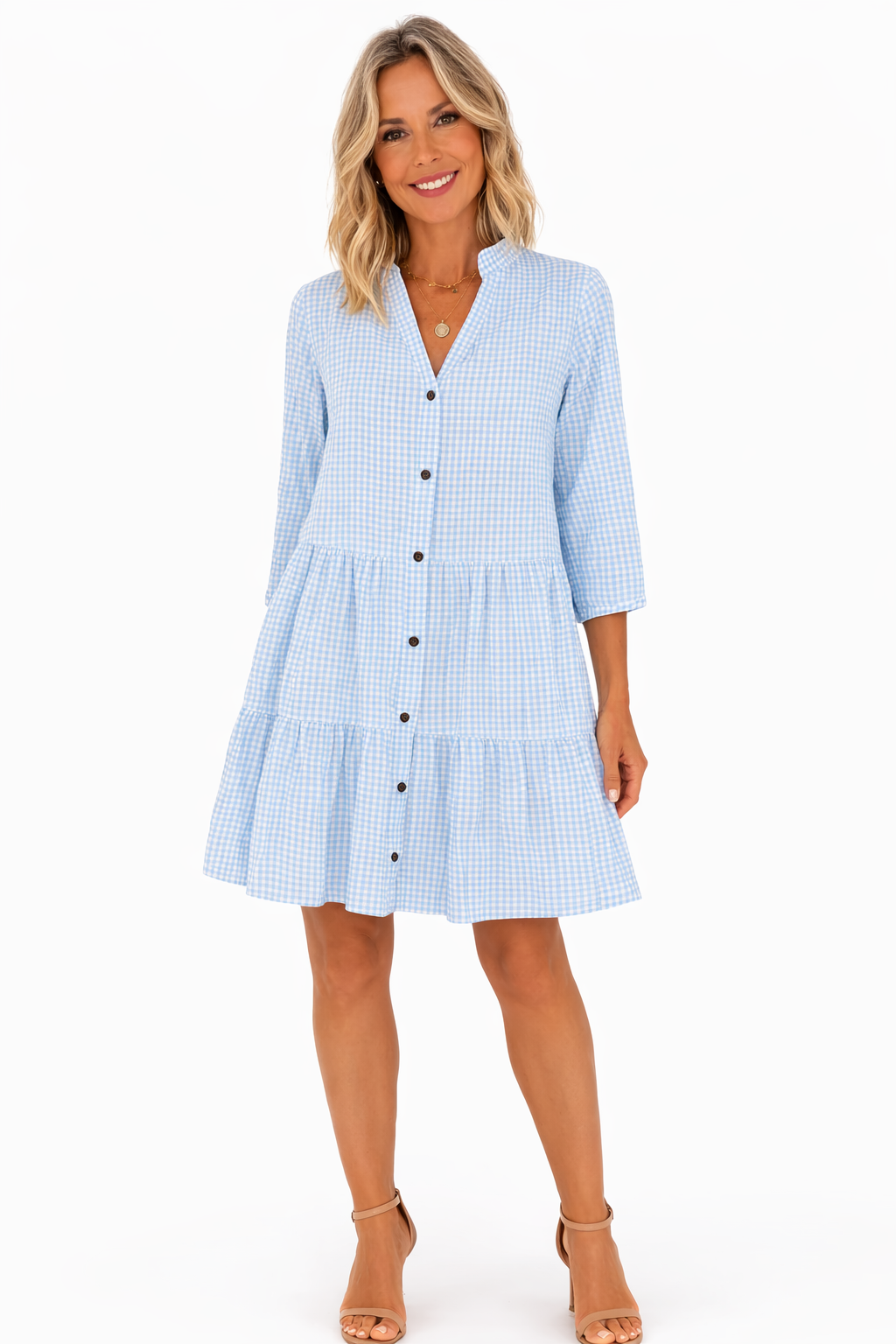 Zuri | Robe Mini Style Chemise Loose à Col V pour Femmes