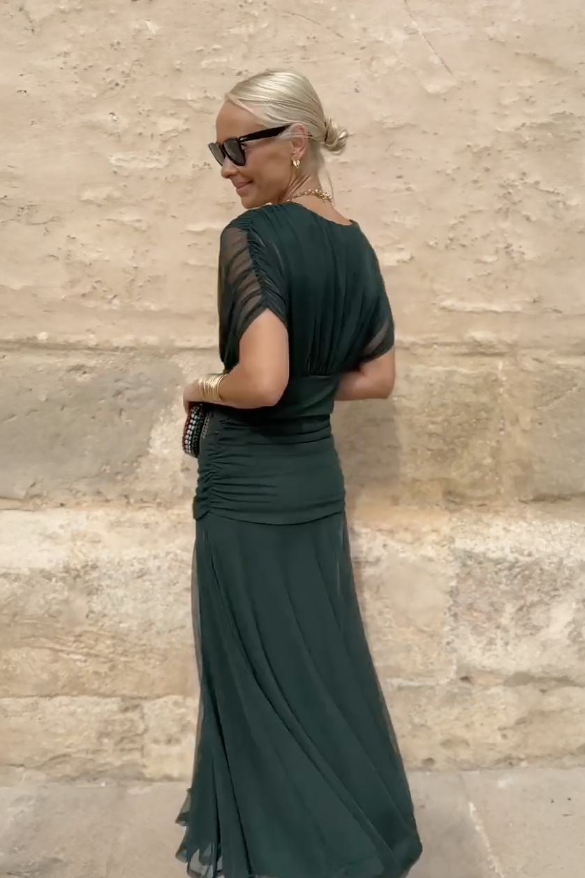 Juliette | Robe Maxi de Fête Élégante à Col V