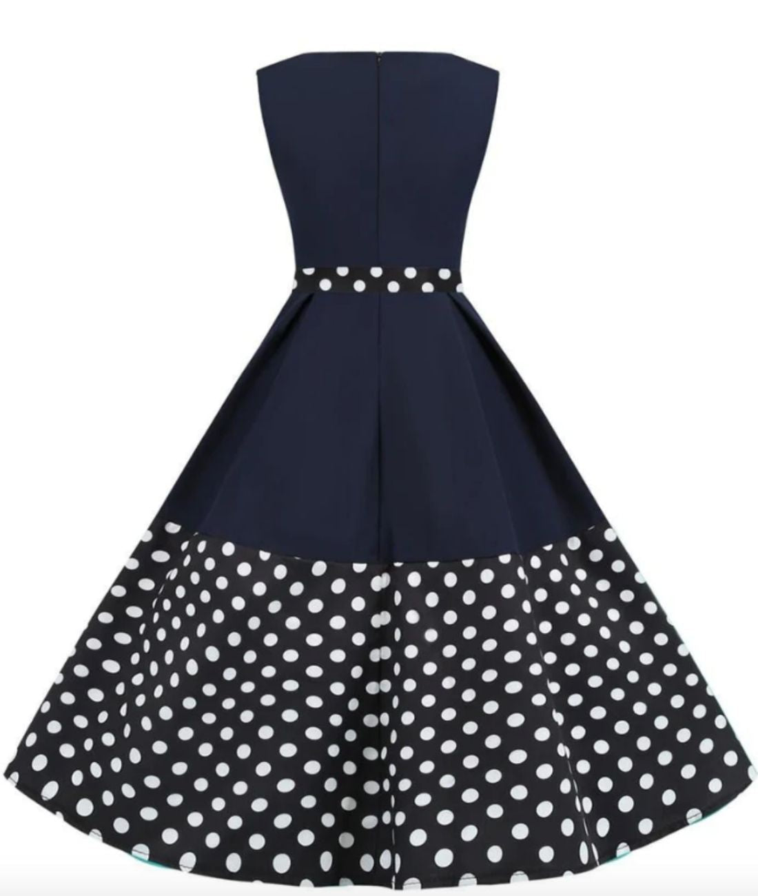 Robe Longue À Pois Année 60